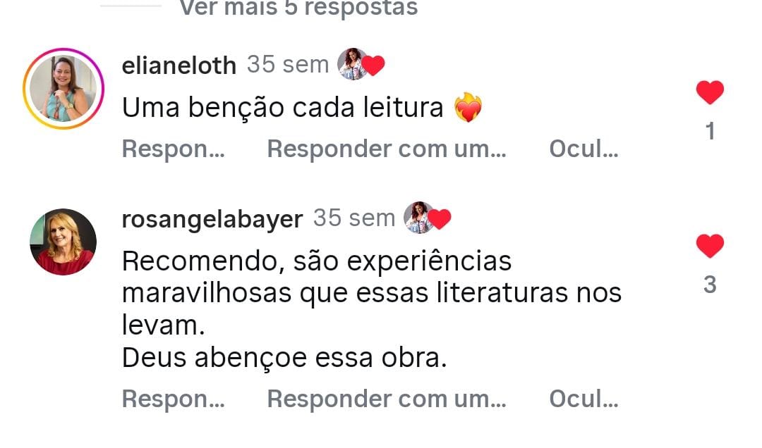 Depoimento real de leitor do livro Portal 7 publicado no Instagram (9 de 9)